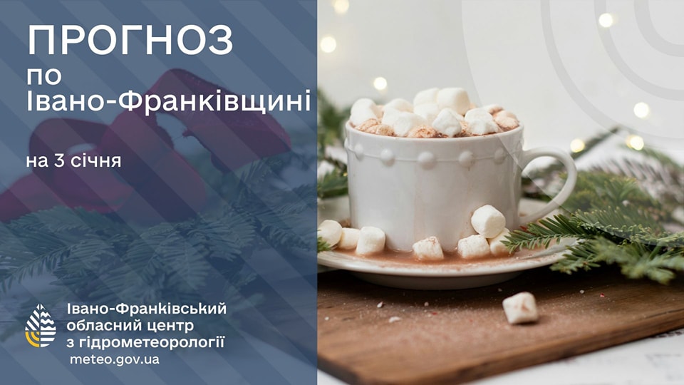 Прогноз погоди на 03 січня 2025