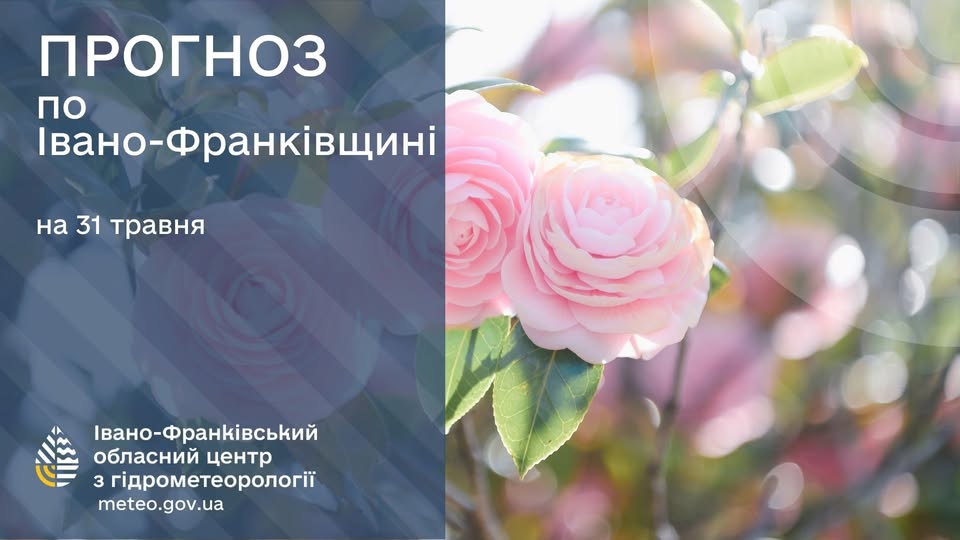 Прогноз погоди на 31 травня: на Прикарпатті очікуються дощі, грози та сильні пориви вітру