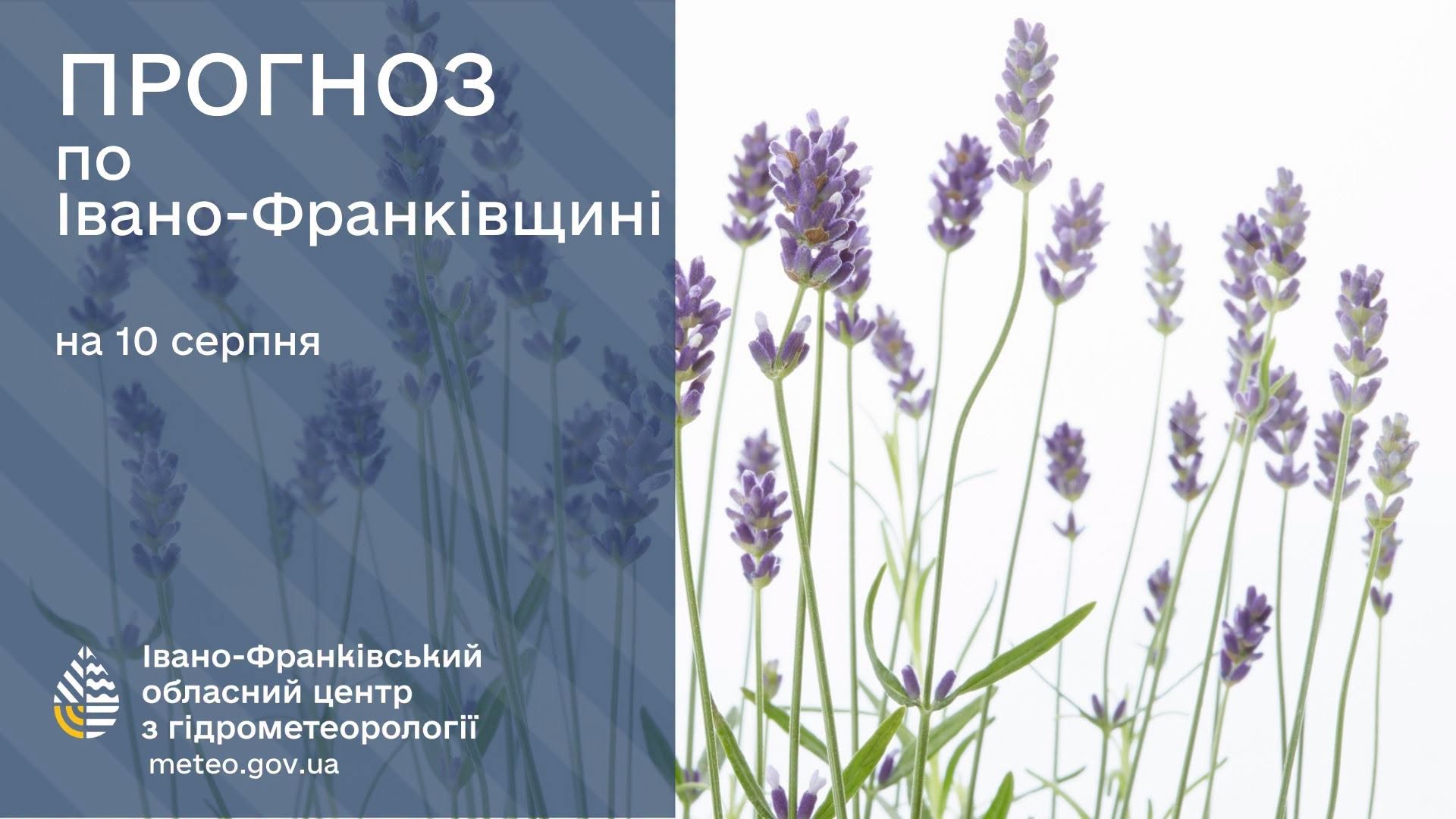 Прогноз погоди по Івано-Франківську та області на 10 серпня 2026 року