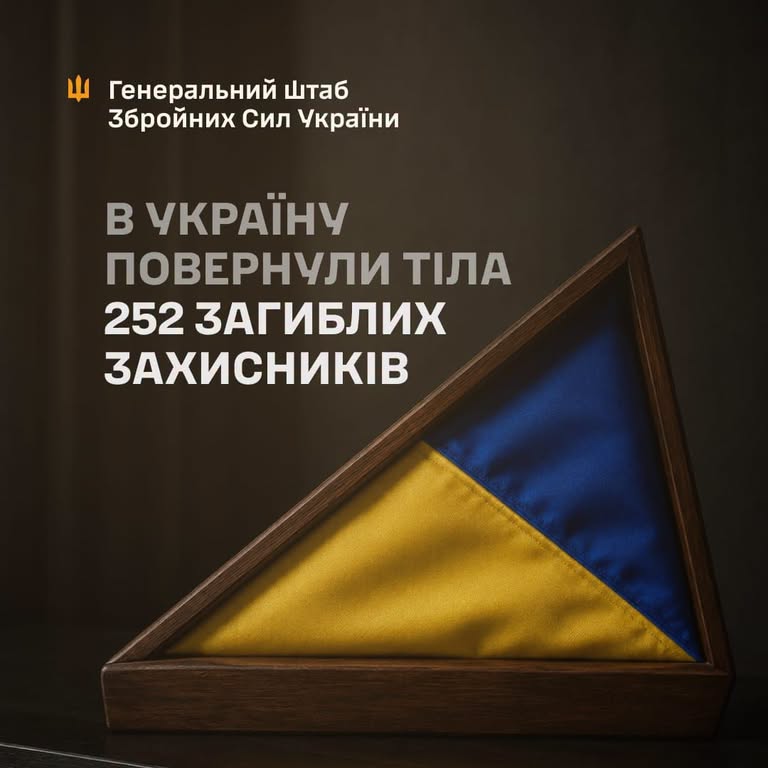 Вдома «НА ЩИТІ»: повернуто 252 загиблих оборонця України