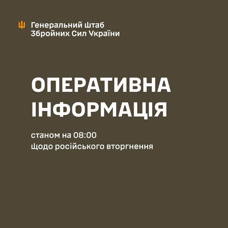 Оперативна інформація станом на 08:00 19.09.2026 щодо російського вторгнення